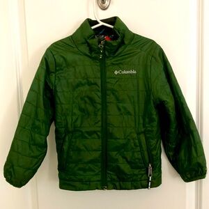 COLUMBIA Kids Quilted COAT Jacket Omni-Shield GREEN Size xxs or 6T